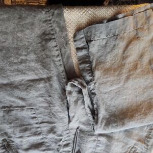 Athleta Green Linen Pants